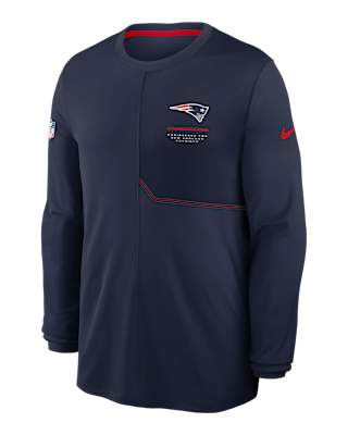 New England Patriots Sideline Coach Men's Nike Dri-FIT NFL Long
